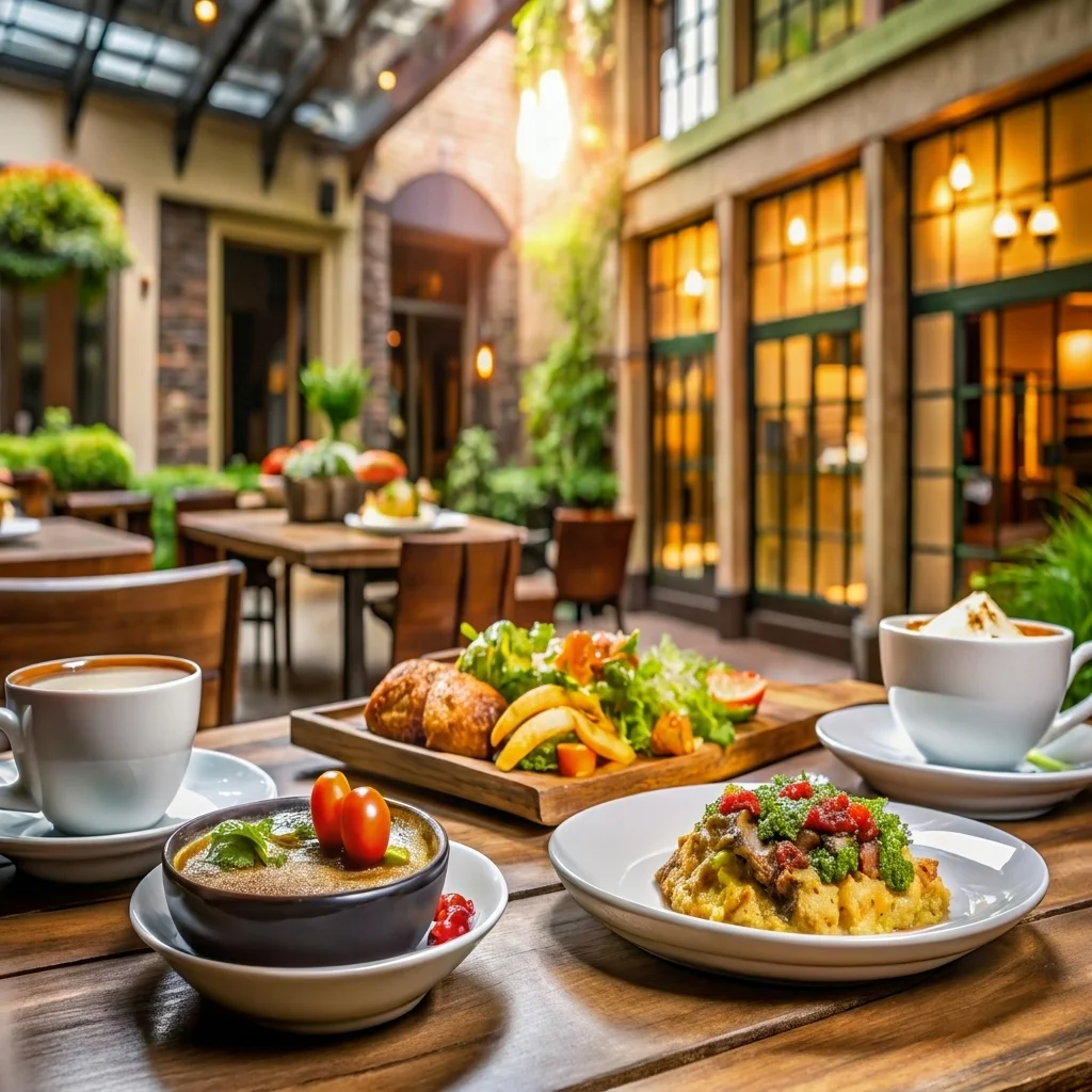 Identité visuelle d’un restaurant avec menu et carte de visite