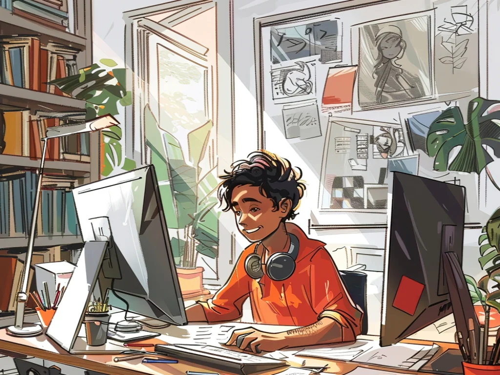 Planche de BD et illustrations créatives